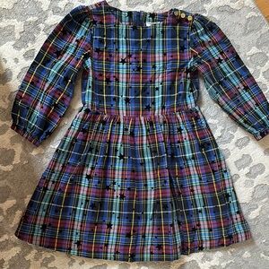 Crewcuts Plaid Kids Dress - Blue and Red